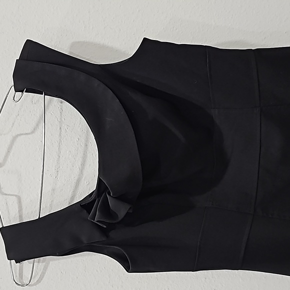Calvin Klein Black Chic Sheath Black Dress Size 8 minimalist - Picture 4 of 16